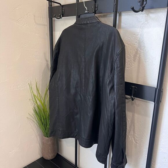 Apt 9 vegan leather jacket black size XXL NWOT - Picture 6 of 13